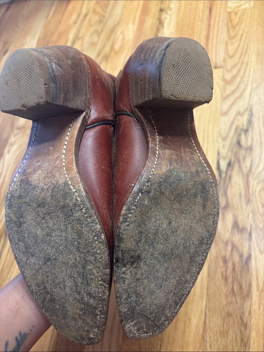 FRYE AND CO. Women's Tall Western Boots - Brown - Picture 4 of 4